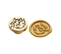 Vintage Wax Seal Stamp Head Metal Flower Embossed Head for Seal Letter Envelope Card Wedding Invitation Packaging Brass Wax for Cards