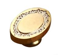 Vintage Wax Seal Stamp Head, Removable Copper Die,for Envelopes, Wedding Invitations & Greeting Cards, Classic Picture Frame Pattern with Blessing Design, DIY Craft Supply(A)