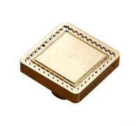 Vintage Wax Seal Stamp Head, Removable Copper Die,for Envelopes, Wedding Invitations & Greeting Cards, Classic Picture Frame Pattern with Blessing Design, DIY Craft Supply(B)