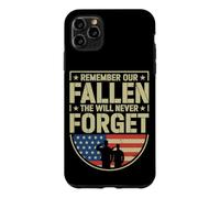 Vintage We Will Never Forget Our Fallen Military Heroes Case for iPhone 11 Pro Max