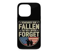 Vintage We Will Never Forget Our Fallen Military Heroes Case for iPhone 13 Pro