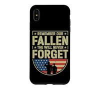 Vintage We Will Never Forget Our Fallen Military Heroes Case for iPhone XS Max