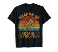 Vintage Weapon Of Brass Destruction Marching Band Tuba T-Shirt