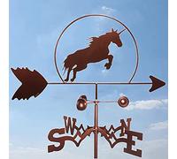 Vintage Weather Vane Farm Retro Metal Wind Vane Wind Direction Indicator,for Yard Garden Architecture Roof Professionnel Measuring Tools -Unicorn