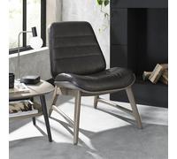 Vintage Weathered Oak Old West Dining Chair