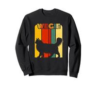 Vintage Wegie Norwegian Forest Cat Retro 70s 80s Style Sweatshirt