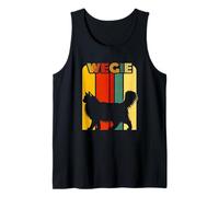 Vintage Wegie Norwegian Forest Cat Retro 70s 80s Style Tank Top
