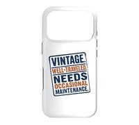 Vintage Well Traveled Needs Maintenance Old Age Humor Case for iPhone 17 Pro