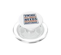 Vintage Well Traveled Needs Maintenance Old Age Humor PopSockets PopGrip for MagSafe