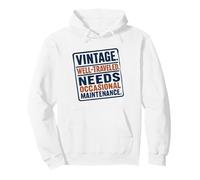 Vintage Well Traveled Needs Maintenance Old Age Humor Pullover Hoodie