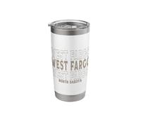 Vintage West Fargo North Dakota Stainless Steel Insulated Tumbler