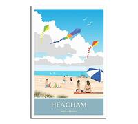 Vintage West Norfolk Heacham Beach Travel Poster Decorative Posters Modern Bedroom Canvas Art Poster Picture Painting Posters Wall Decor Art Gift