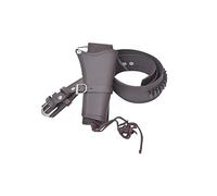 Vintage Western Brown Leather Revolver Belt & Holster Set, Heavy-Duty Full-Grain 2.7″ wide, Cowboy Cartridge Loop Belt with Right-Hand Revolver Holster, Fits Most Single-Action Revolvers (34-36)