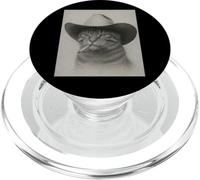 Vintage Western Cowboy-Cat Cool-Looking Outlaw-Cat PopSockets PopGrip for MagSafe