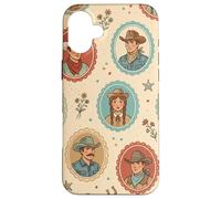 Vintage Western Cowboy Rodeo Frontier Country Graphic Case for iPhone 16 Plus