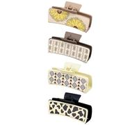 Vintage Western Hair Clip Set Stylish Print Claw Clip Halloween Hairclip For Parties And Daily Use