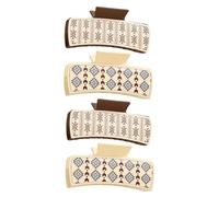 Vintage Western Hair Clip Set Stylish Print Claw Clip Halloween Hairclip For Parties And Daily Use