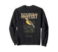 Vintage Western Meadowlark Bird Watching Art Love Birds Sweatshirt
