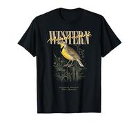 Vintage Western Meadowlark Bird Watching Art Love Birds T-Shirt