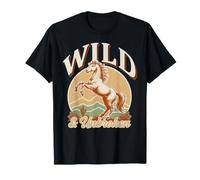 Vintage Western Wild Horse Desert Mustang Wild and Unbroken T-Shirt