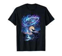 Vintage Whale Howling At The Moon 90s Bootleg T-Shirt