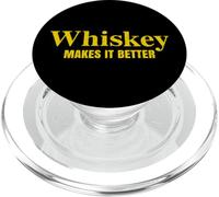 Vintage Whiskey Makes It Better Fun Whiskey Lovers PopSockets PopGrip for MagSafe