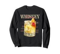 Vintage Whiskey Sour Drink O'Clock Tropical Cocktail Sweatshirt