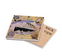Vintage White Star Line Titanic Vinolia Otto Toilet Soap Poster, Drinks Coffee-Tea Coaster. (Square Ceramic Coaster)