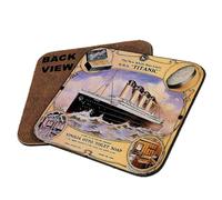 Vintage White Star Line Titanic Vinolia Otto Toilet Soap Poster, Drinks Coffee-Tea Coaster. (Square Coaster MDF)