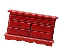 Vintage White Wooden Miniature 4 Drawers for 1/12 Scale Dollhouses Dollhouses Display Stand Miniature Storage