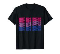 Vintage Why Not Both Funny Gay Bisexual Bi Flag Pride T-Shirt