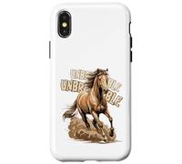 Vintage Wild Mustang Horse Earth Tone Nature Outdoor Art Case for iPhone X/XS