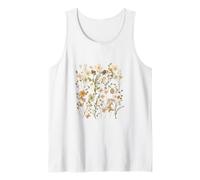 Vintage Wildflower Embroidery Botanical Tank Top
