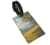 Vintage Wildflower Summer Meadow Luggage Tags Name Id Label Suitcase Tags, Ideal for Travel Cruise Backpacks Bag