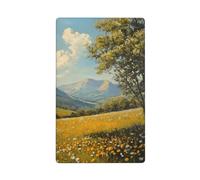 Vintage Wildflower Summer Meadow Single Toggle Blank Wall Plate Light Switch Cover Decorative 1 Gang for Kitchen Room Bathroom Size 11.4x7cm
