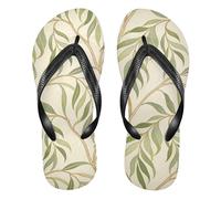 Vintage Willow Leaf William Morris rubber reef flip flops essential flops men for Outdoor Swimming, Hiking, Travel beach