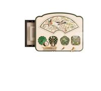 Vintage Wind Style Electrical Box Cover Art - Design Pegboard Shelf Decor, Weak Current Concealer(Color 1,50CMx40CM)