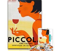 Vintage Wine Italy 1000 Piece Jigsaw Puzzles for Adults,Challenging To Complete But Fun And Humorous Birthday Present,Gifts,Wall Art 50x75cm