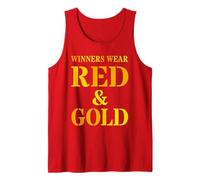 Vintage Winners WEAR RED & Gold Competition War Game Day Tank Top