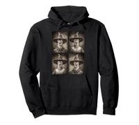 Vintage Witch Deers Funny Halloween Forest Animals Witches Pullover Hoodie