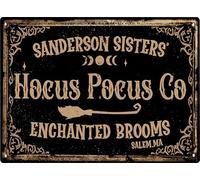 Vintage Witch House Tin Sign,Retro Halloween Metal Signs,Witch Wall Decor for Magic Home, Garden, Cafes, Bar, Mistery Club 8X12 inches (WITCH-06)