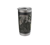 Vintage Witch Sorceress with Raptor Owl Birds Goth Gothic Stainless Steel Insulated Tumbler