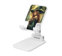 Vintage Witches In The Forest Foldable Cell Phone Stand Adjustable Angle Height Desktop Portable Cellphone Cradle Compatible With All Smartphone White-Style