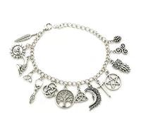 Vintage Witchy Charm Bracelet, Celestial Gothic Boho Jewelry for Women (1pcs)