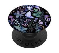 Vintage Witchy Magical Crystals Purple Boho Mushroom PopSockets Adhesive PopGrip