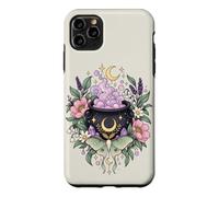 Vintage Witchy Wicca Witch Cauldron Crescent Moon Luna Moth Case for iPhone 11 Pro Max
