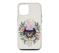 Vintage Witchy Wicca Witch Cauldron Crescent Moon Luna Moth Case for iPhone 12/12 Pro