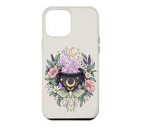 Vintage Witchy Wicca Witch Cauldron Crescent Moon Luna Moth Case for iPhone 12 Pro Max