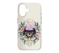Vintage Witchy Wicca Witch Cauldron Crescent Moon Luna Moth Case for iPhone 17