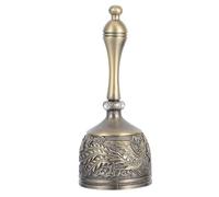 Vintage with Dragon Phoenix Pattern Hand Bell Zinc Alloy
